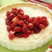 Valentines Berry Flan